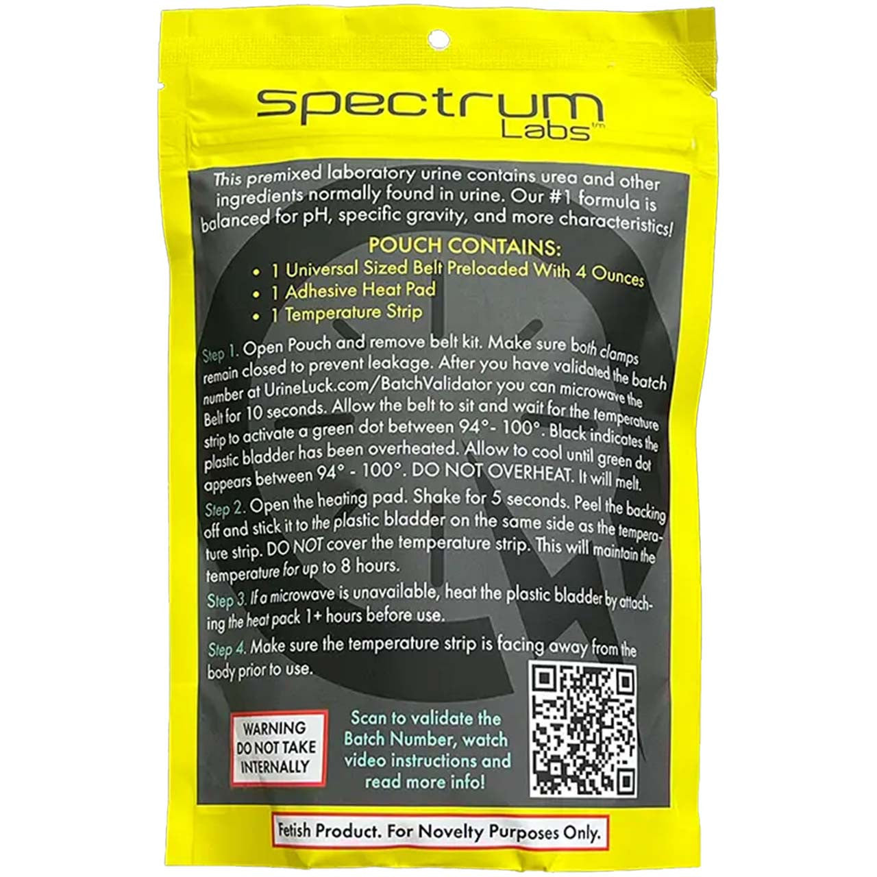 Quick fix plus synthetic urine for educational purposes